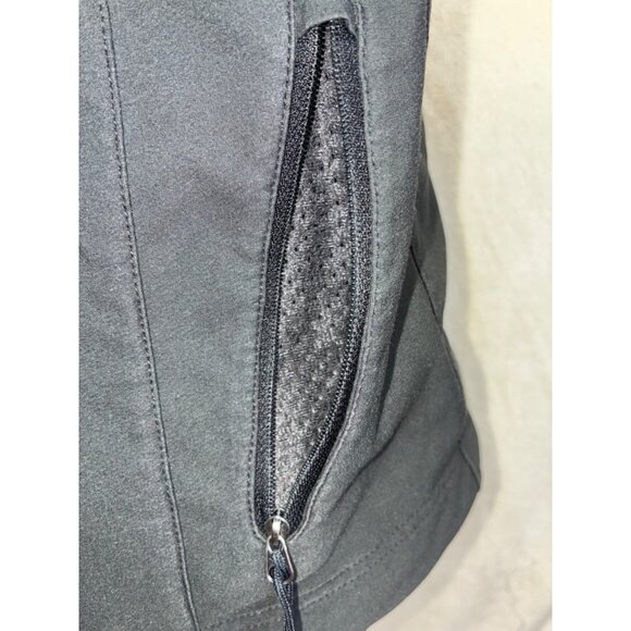 The North Face TNF APEX Zip-Up Soft Shell Jacket Solid Black Pockets Sz S/P #k - Picture 5 of 8
